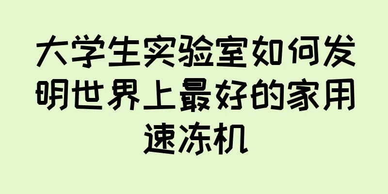 大学生实验室如何发明世界上最好的家用速冻机