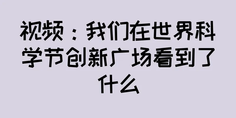 视频：我们在世界科学节创新广场看到了什么