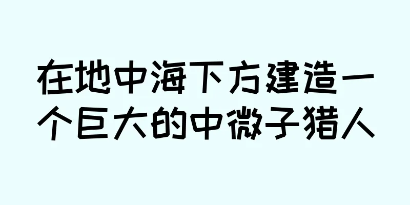 在地中海下方建造一个巨大的中微子猎人