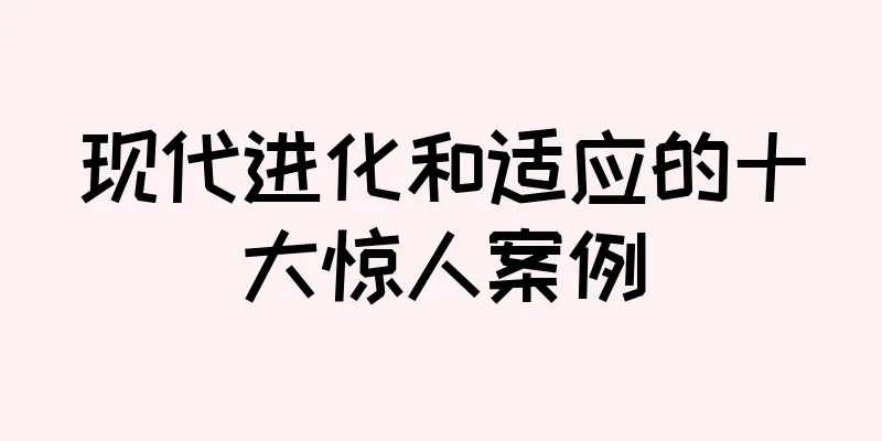 现代进化和适应的十大惊人案例