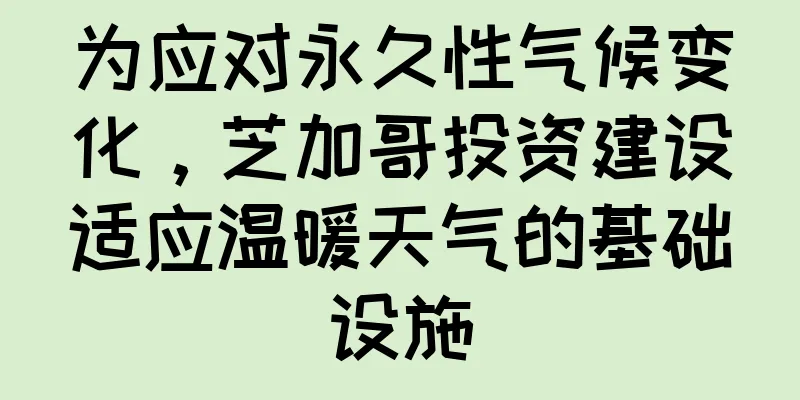 为应对永久性气候变化，芝加哥投资建设适应温暖天气的基础设施