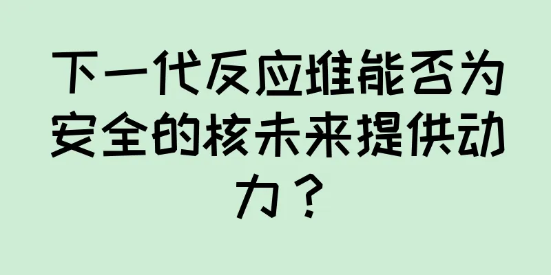 下一代反应堆能否为安全的核未来提供动力？