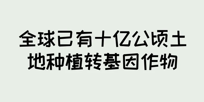 全球已有十亿公顷土地种植转基因作物