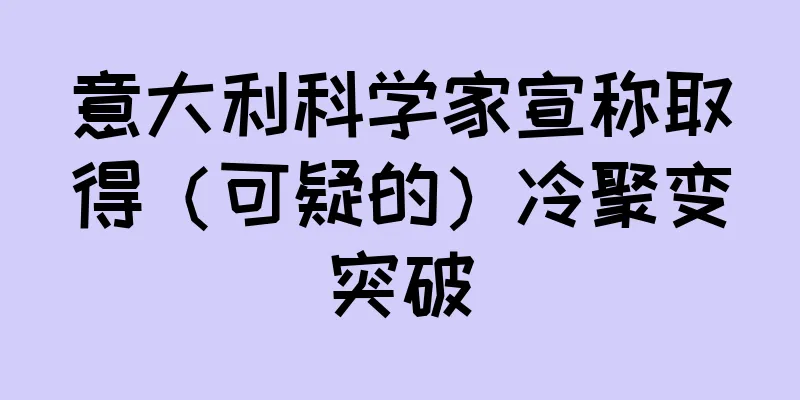 意大利科学家宣称取得（可疑的）冷聚变突破