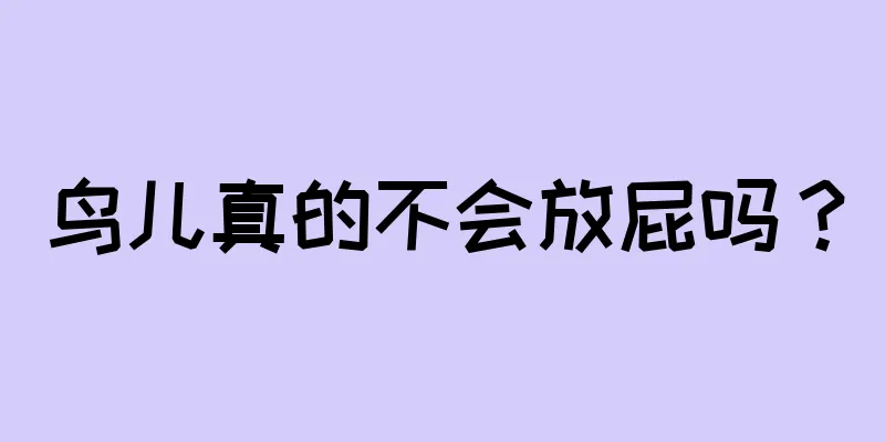 鸟儿真的不会放屁吗？
