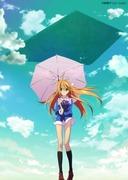 仰望天空的少女眼中映照出世界的魅力与评价